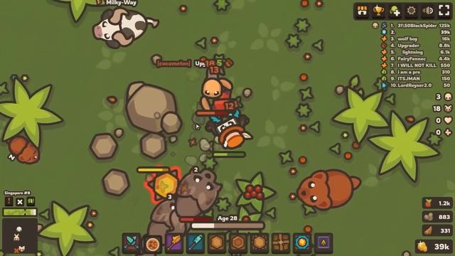 Taming.io Build Big Rainbow Base Get 1 million Score смотреть онлайн