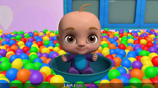 Johny Johny Yes Papa Ball Pit Show Family Song - 3D Nursery Rhymes  Kids Songs for Babies
