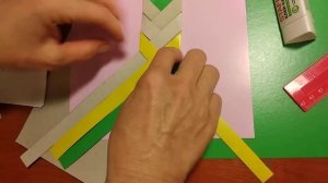 "Плетение закладки из 4х полос"/Мастер-класс по ДПИ