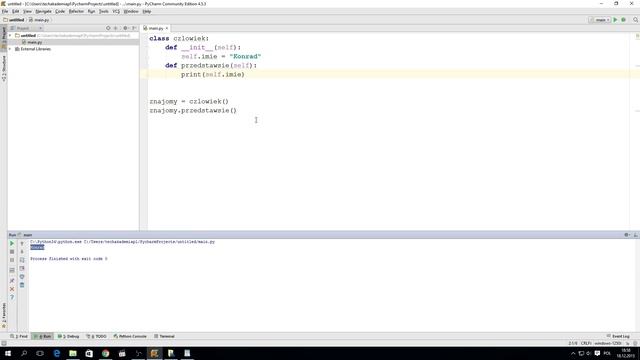 Kurs Python 3 - lekcja 23 - Konstruktor __init__ смотреть онлайн