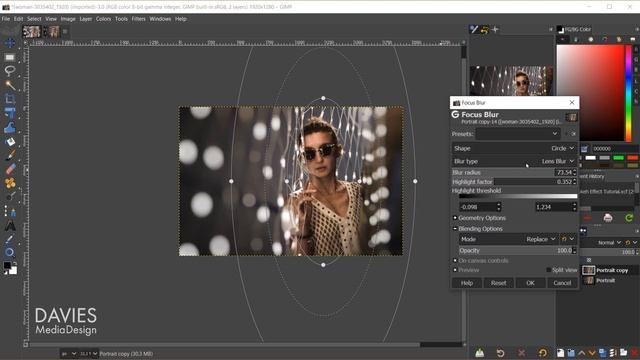 How to Create a Bokeh Effect in GIMP | GIMP Lighting Effects Tutorial смотреть онлайн