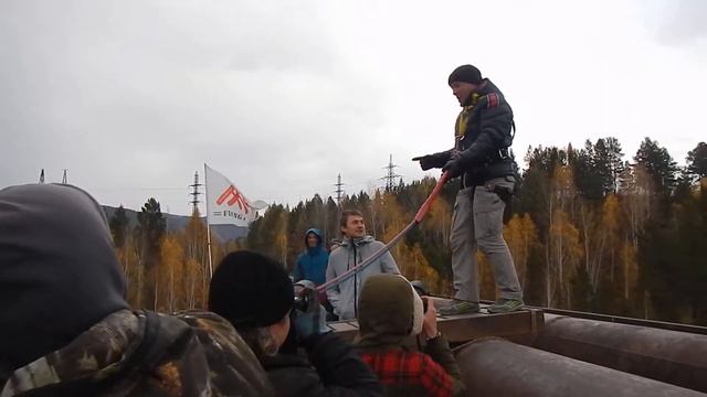 Прыжок с Моста в Красноярском крае г.Дивногорск на Тарзанке. смотреть онлайн