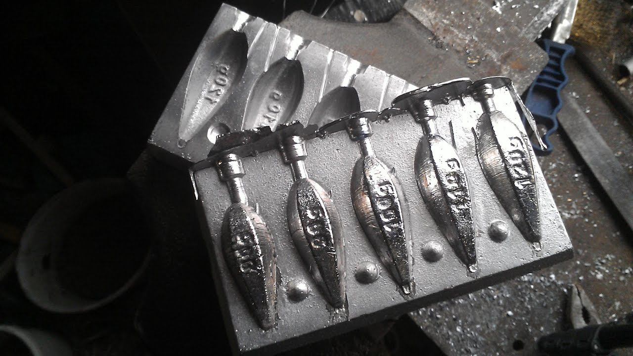 Алюминиевая форма для рыболовных грузил, своими руками Часть 2 смотреть онлайн