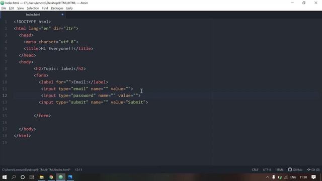 HTML tutorial for beginners in Hindi #25 | Label Tag in HTML смотреть онлайн