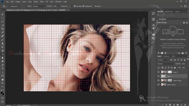 Adobe Photoshop : Create a beautiful Net for your Picture by easy way in minutes only (8). смотреть онлайн