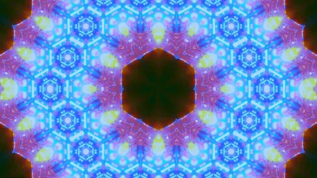 Soothing Mandala Magic Mesmerizing Kaleidoscopic Patterns with Light Effects, Mandala Art Backgroun смотреть онлайн
