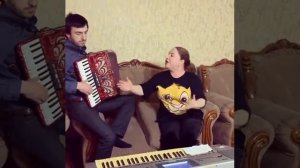 Манарша Хираева - аварская народная на гармошке - новая 2020