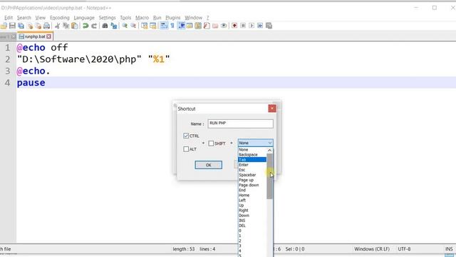Run PHP programs in Notepad++ смотреть онлайн