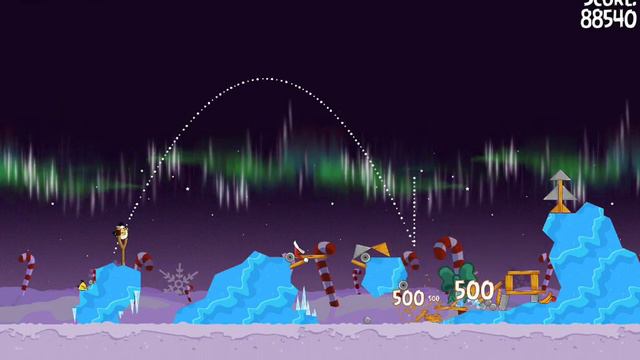Winter Wonderham 1-2 | Score 119620 | Angry Birds Seasons смотреть онлайн
