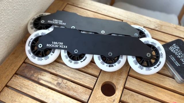 Rockin Frames MIX4 + Rockin Wheels 100/90 Mm + Black Metal Bearings - FR1 Deluxe Intuition - Skatin