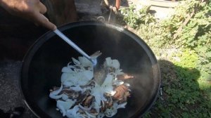 Вкуснейший Казан-Кебаб из баранины с грибами Портобелло