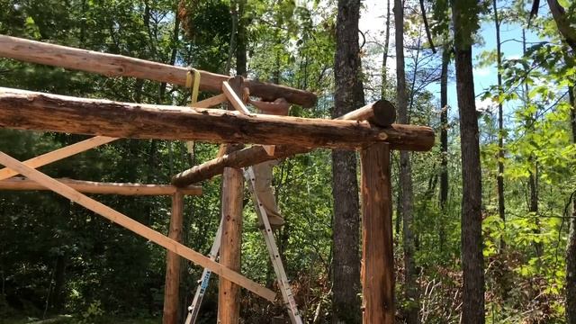 #85 DIY Log Framed Woodshed Finale смотреть онлайн