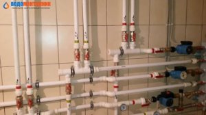 Котельная в коттедже 350 м2  Монтаж выполнен полипропиленовой трубой, армированной стекловолокном