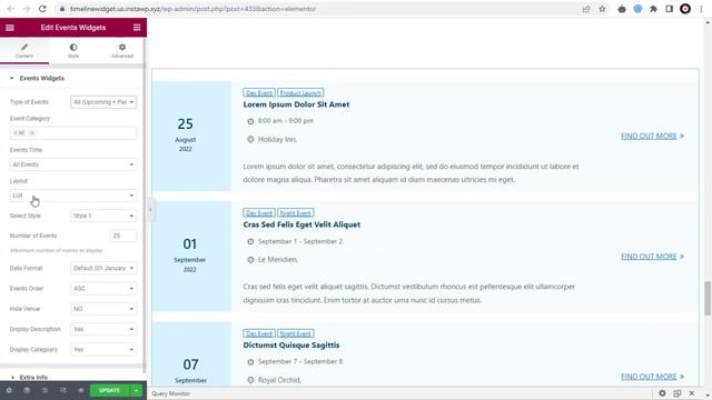 List Layout (Style 2) - Part-1 || Events Widgets For Elementor & The Events Calendar смотреть онлайн