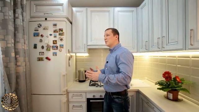 Шикарная кухня из массива дуба на 5 кв.м. Просторная, красивая, неповторимая маленькая кухня. смотреть онлайн