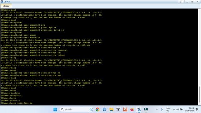 Telnet | SSH configuration on Huawei Switch смотреть онлайн