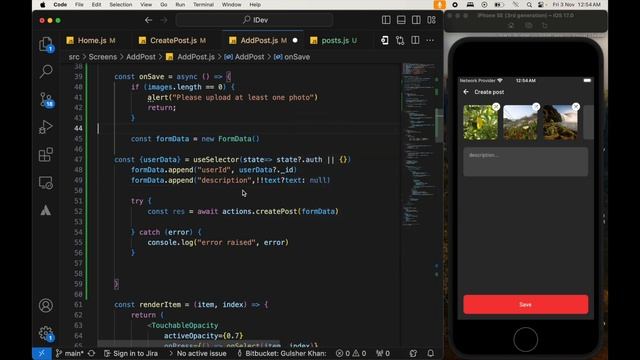 How to upload single and multiple images to server using REST Api || #nodejs #reactnative смотреть онлайн