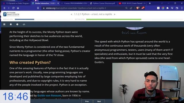 Week-1 || Semester-3 || Programming Essentials in PYTHON || Study with me смотреть онлайн