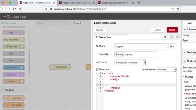 Server Web con NodeRed e RaspberryPI - Video 21 смотреть онлайн