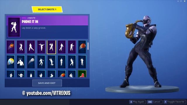 FORTNITE PHONE IT IN EMOTE (1 HOUR Saxophone) смотреть онлайн