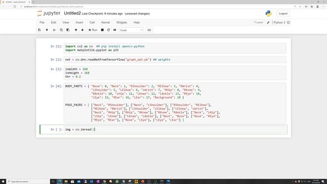Human Pose Estimation using opencv | python | OpenPose | stepwise implementation for beginners смотреть онлайн
