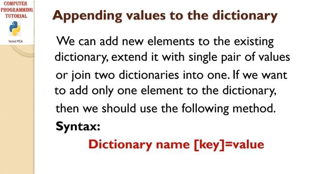 Python Class XI Chapter 6 Dictionaries смотреть онлайн