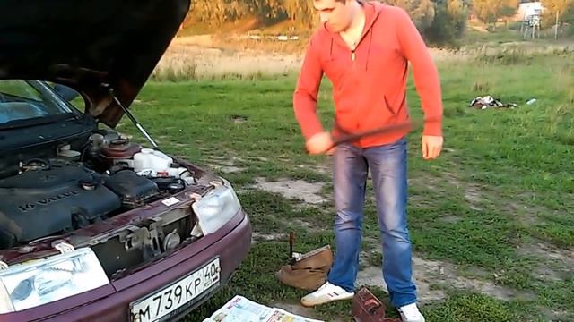 Демонтаж приклеенного стекла фары (Киржач) ВАЗ 2110 смотреть онлайн
