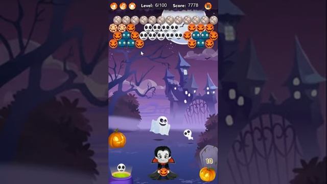 Game Halloween Bubble Shooter смотреть онлайн