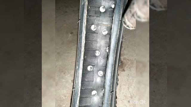 Дюбеля, шипы на колеса. Питбайк , мотоцикл шиповка на зиму. смотреть онлайн