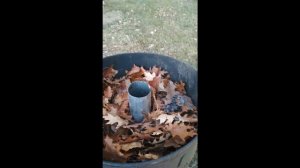 Финская свеча в бочке