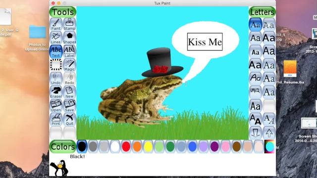 Creating a Scene From "The Frog Prince" Using Tux Paint: The Speeded Up Version смотреть онлайн