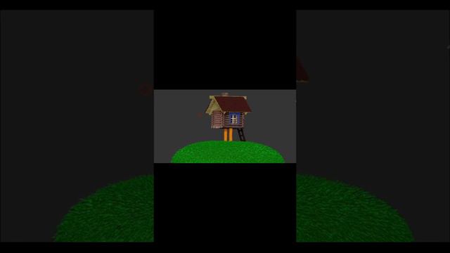 3d модель избушки на курьих ножках в ZBRUSH смотреть онлайн