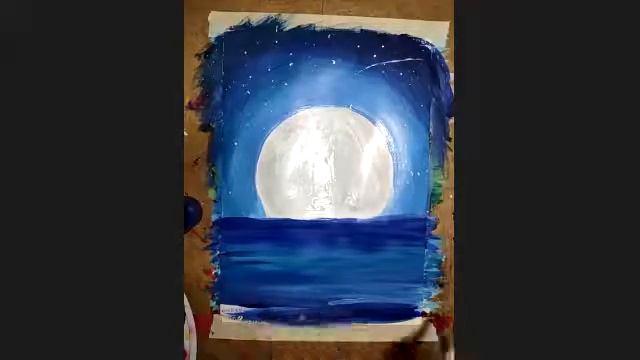 Свидание при луне (Гуашь, акрил или масло) смотреть онлайн