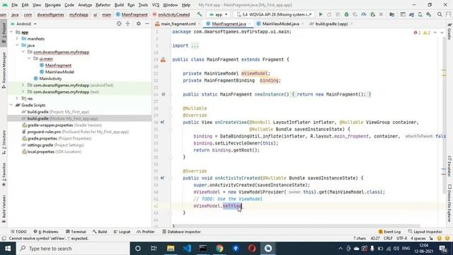 Hello world app using MVVM + LiveData + DataBinding design pattern - Android studio смотреть онлайн