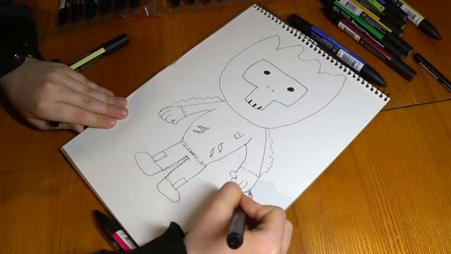 РИСУЕМ ПРИЗРАЧНОГО ГОНЩИКА / Draw Ghost rider смотреть онлайн