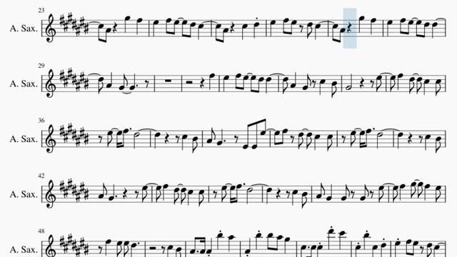 Alto Sax Sheet Music: How to play The Less I Know the Better by Tame Impala смотреть онлайн