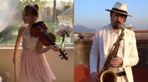Karolina Protsenko and Daniele Vitale Sax - Imagine