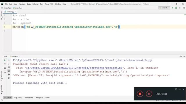 Open a File in Python | File I/O | Readlines | File handling ! File Objects смотреть онлайн