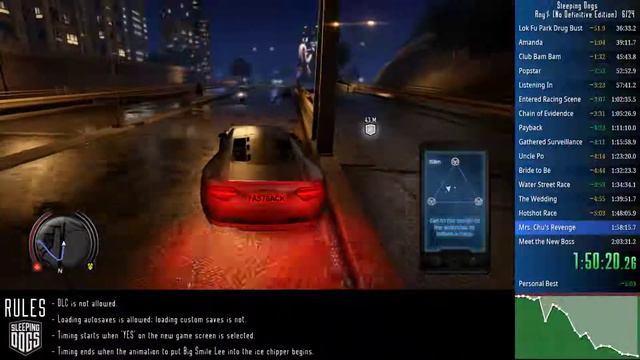 Sleeping Dogs Speedrun Any% 3:40:07.58