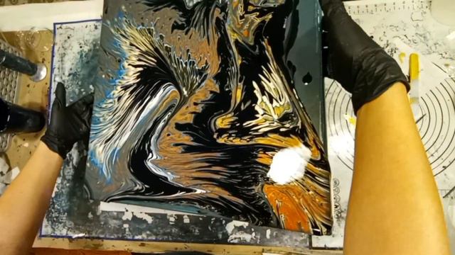 197 Earthy Split Cup Pour Using Up Fetid Floetrol Fluid Art смотреть онлайн