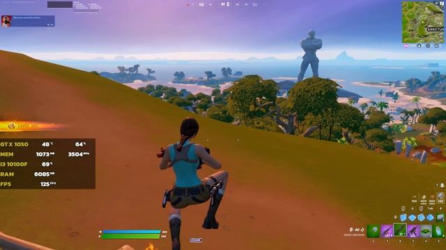 GTX 1050 2GB 8GB RAM FORTNITE ARENA HIGH MESH (I3 10100F) смотреть онлайн