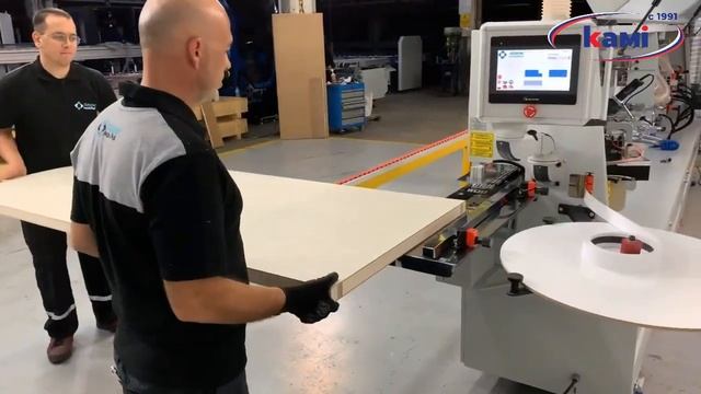 Кромкооблицовочный станок OZGENC MAKINA Doorband 6500 под четверть | Демонстрация узлов станка смотреть онлайн