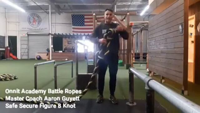 Tying Off Your Battle Rope - Figure 8 Knot Tutorial with Aaron Guyett, Battle Ropes Master Coach смотреть онлайн