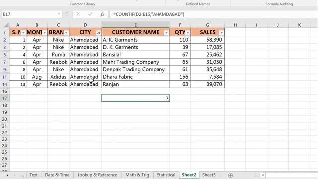 Statistical Function in Excel. Count, counta, countif, countifs, countblank, average formula. смотреть онлайн