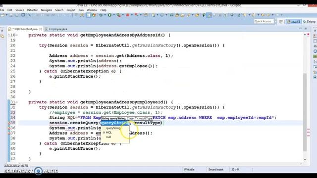 HQL Join Query for One to One Mapping смотреть онлайн