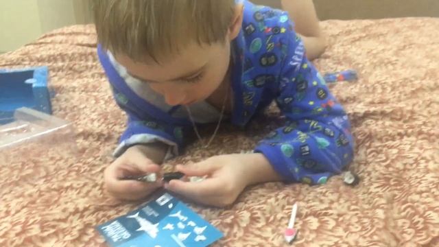 Обзор игрушки 3Д Пазл - Большая Белая Акула / ПРИКОЛ смотреть онлайн