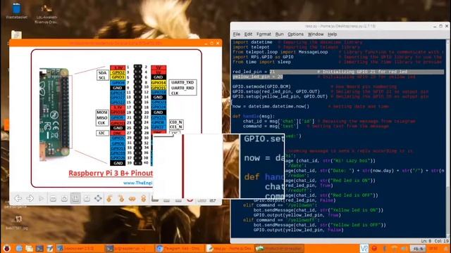 Creating telegram bot to control simple circuit using Raspberry Pie 3B+ смотреть онлайн