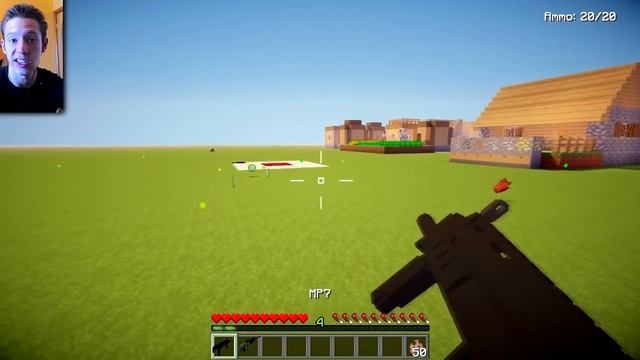 ОРУЖИЯ В MINECRAFT! Обзор мода Minecraft "Vic's Modern Warfare mod" смотреть онлайн