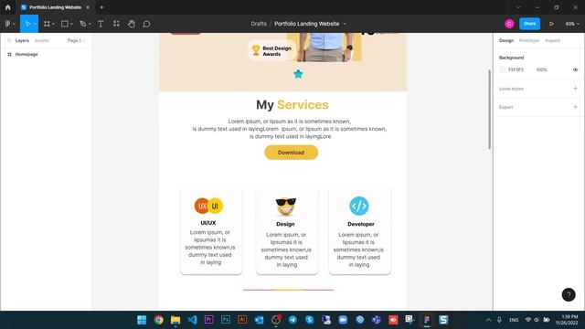 Figma Tutorial #5 Just 50 Minutes One Landing Page Website смотреть онлайн
