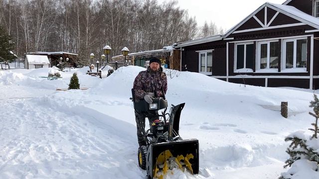 Реальная чистка снега. Снегоуборщик смотреть онлайн